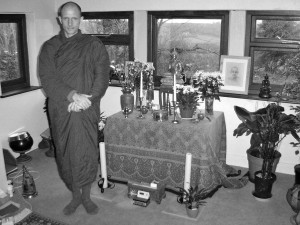 Suriyo Bhikkhu at Hartridge Monastery, Devon, UK