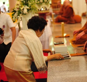 Tripitaka Offering at Wat Pah Nanachat, Ubon Rajathani