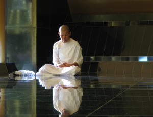 Mae Chi Meditating at Wat Nong Pah Pong